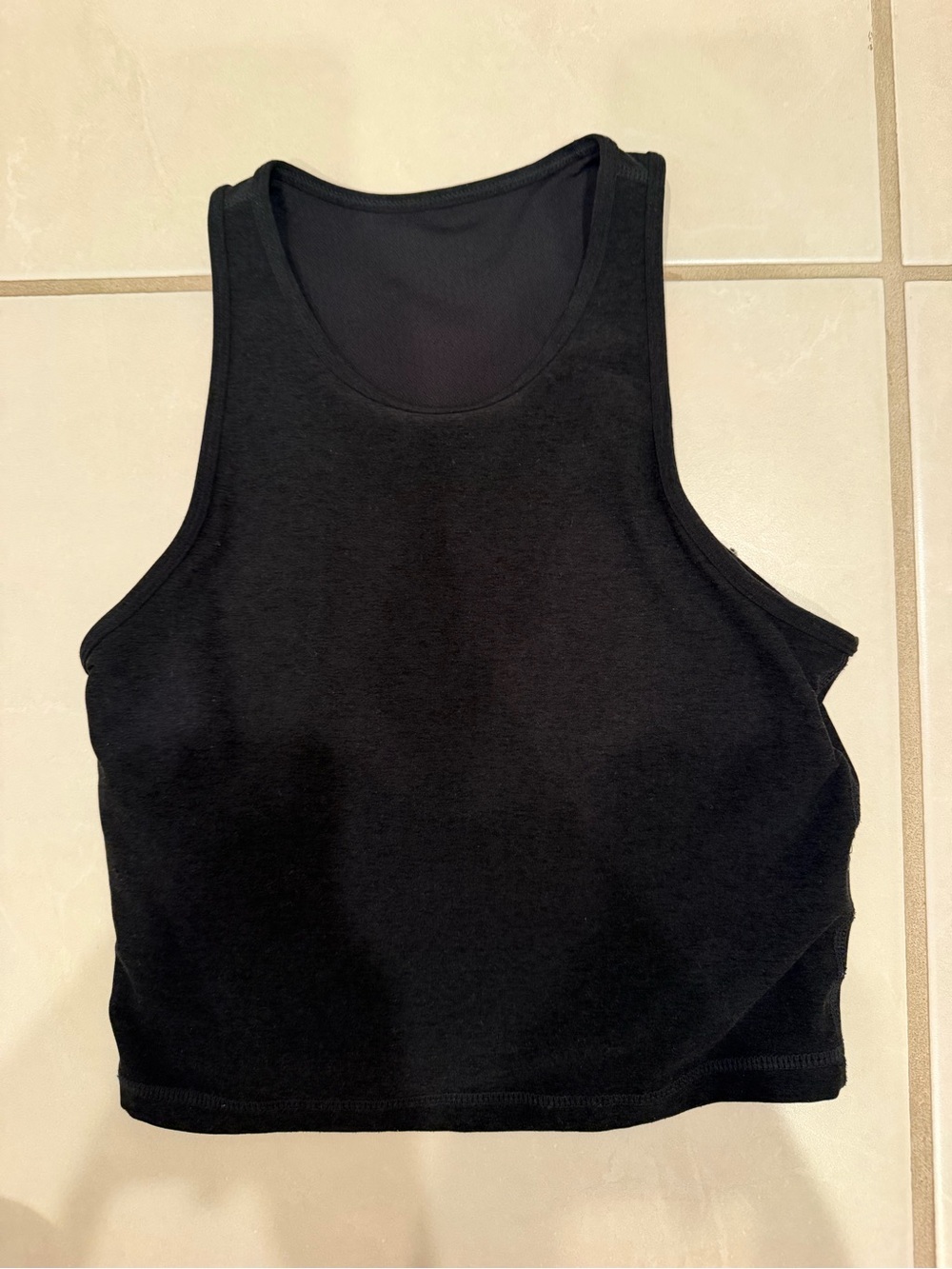 Vuori Black Women's Crop Tank Top